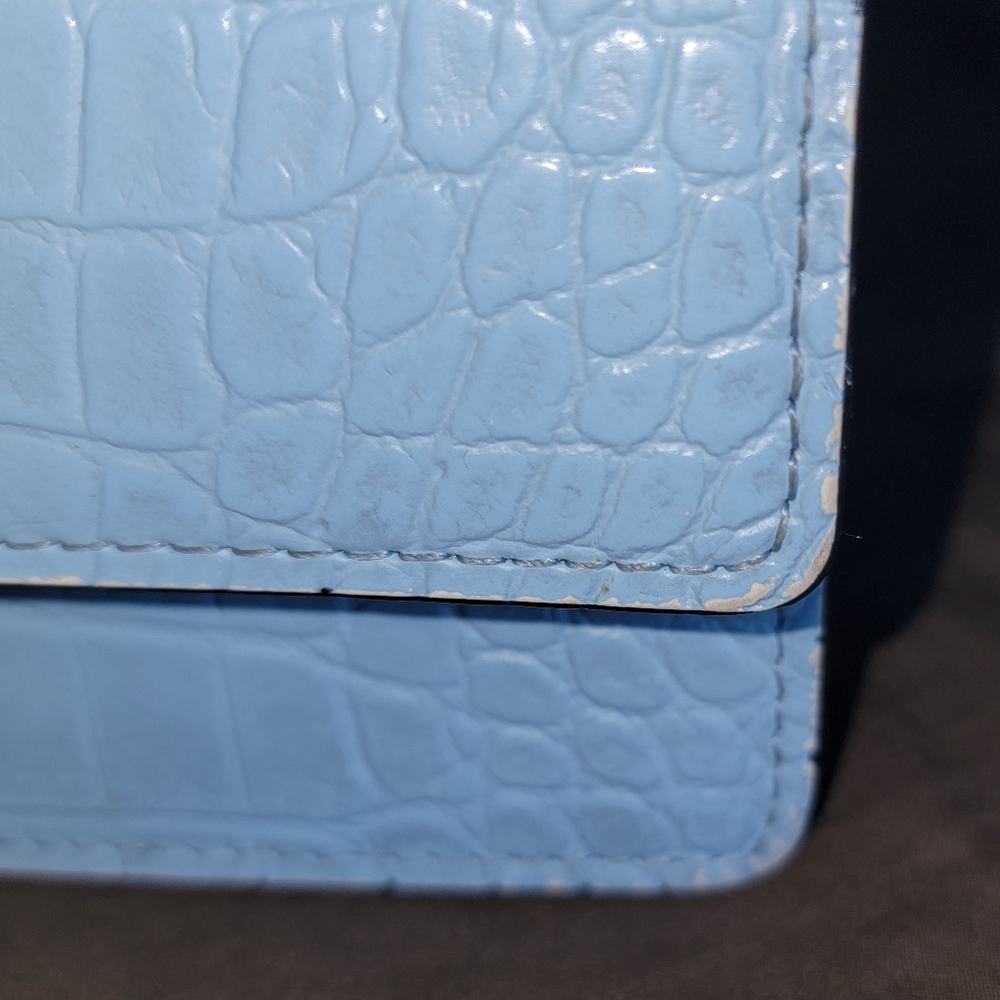 Kurt Geiger Shoreditch Croc Embossed Leather Hand Bag - Picture 13 of 14